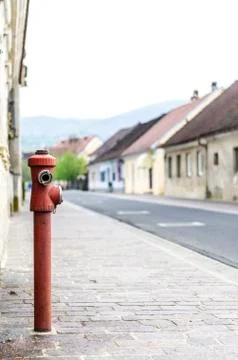 Red fire hydrant Stock Photos