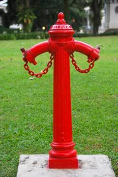 Red fire hydrant Stock Photos