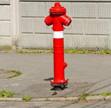Red fire hydrant Stock Photos
