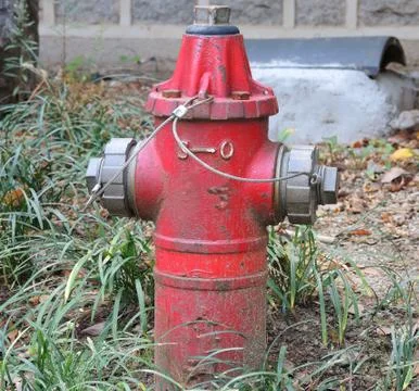 Red fire hydrant Stock Photos