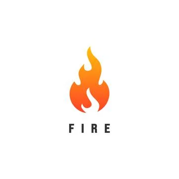 Red Fire Logo Inspirations Template Stock Illustration