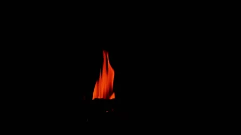 Red Fire Is Not Hot Stock Footage 221636951