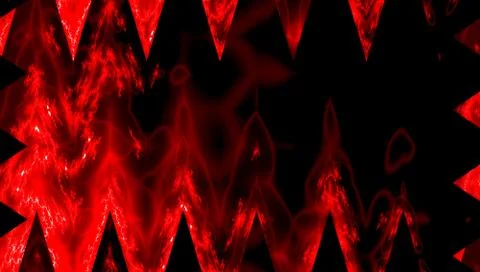 Red fire rays on dark background with copy space Illustrazione stock