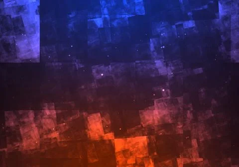 Red fire versus blue ice dynamic abstract background with star texture Stock Illustration