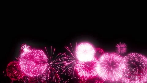 Red fire works particle effect animation Stock-Footage 207939775