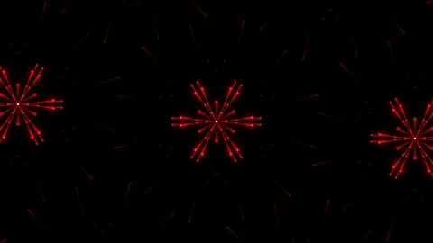 Red firework abstract video background Stock Footage 88606809