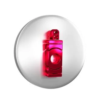 Red Firework icon isolated on transparent background. Concept of fun party... Illustrazione stock