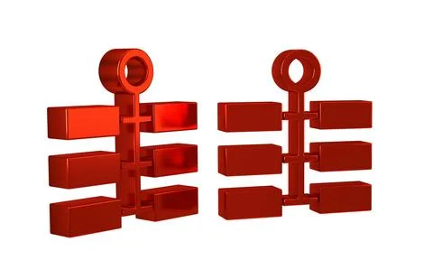 Red Firework icon isolated on transparent background. Concept of fun party... Stock Illustration