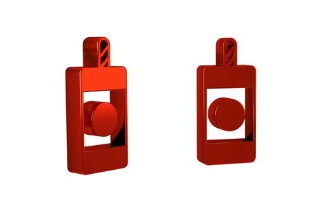 Red Firework icon isolated on transparent background. Concept of fun party... Illustrazione stock