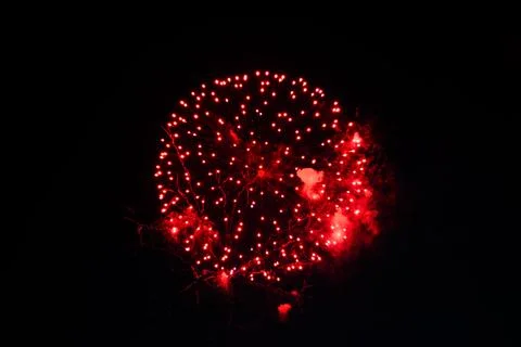 A red firework Stock Photos