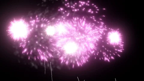 Red fireworks as background for holidays like New Year, Christmas. V25 Stock Footage 101730305