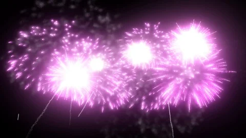 Red fireworks as background for holidays like New Year, Christmas. V26 Stock Footage 101730308
