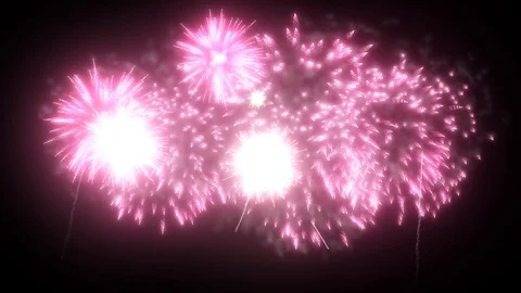 Red fireworks as background for holidays like New Year, Christmas. V29 Stock Footage 101730316