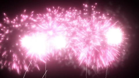 Red fireworks as background for holidays like New Year, Christmas. V12 Stock Footage 101730539