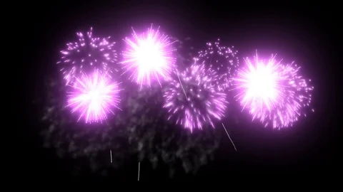 Red fireworks as background for holidays like New Year, Christmas. V25 Stock Footage 101730695