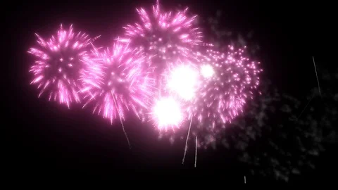 Red fireworks as background for holidays like New Year, Christmas. V27 Stock Footage 101730712