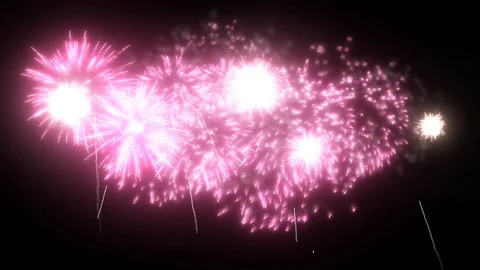 Red fireworks as background for holidays like New Year, Christmas. V28 Stock Footage 101730723