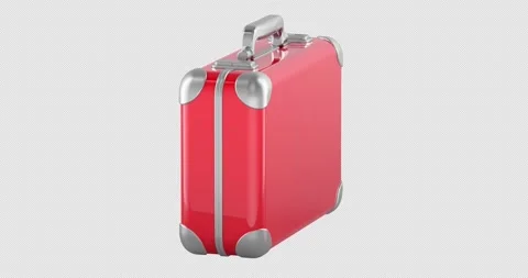 Red first aid kit rotation animation seamlessly loopable. 3D rendering isol.. 스톡 동영상 328256012