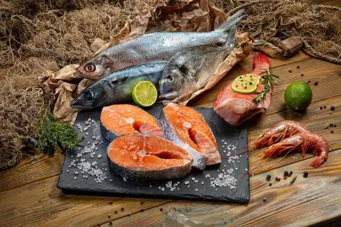 Red Fish And Lime Stock Photos