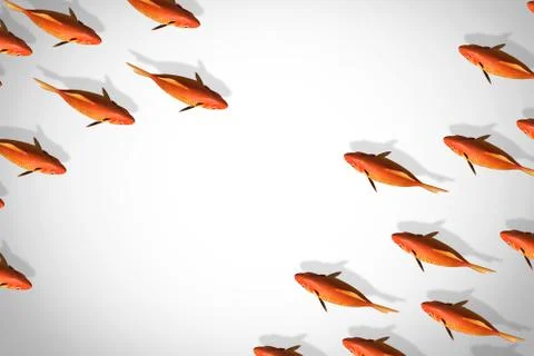 Red fish business Stock Illustration