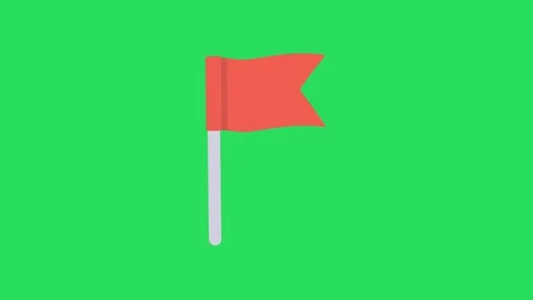 Red flag Stock Footage 128626123