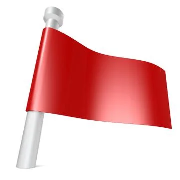 Red flag Stock Illustration