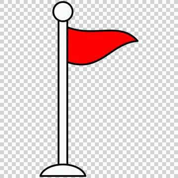 Red flag Illustrazione stock