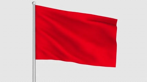 Red Flag Loop Stock Footage 222618649