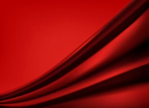Red flag of red background. 3d vector illustration Stock-Illustration