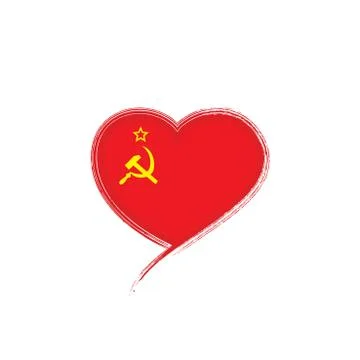 The red flag of the USSR. Vector illustration on white background Stock Illustration