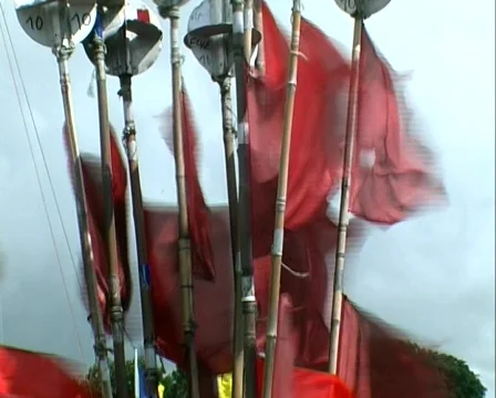 Red flags Stock Footage 632288
