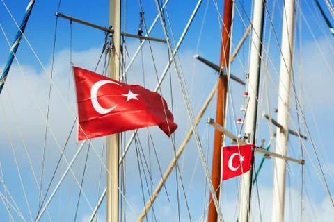 Red flags of Turkey Фото