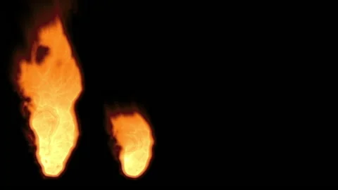 Red flame count up Stock Footage 134761009