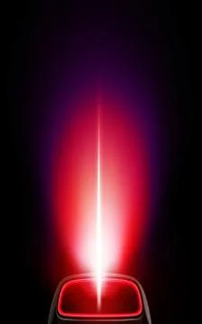Red flame of a modern torch Stock Photos