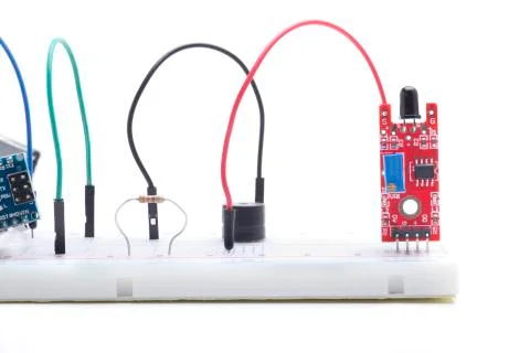 Red flame sensor Stock Photos