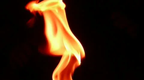 Red Flame - yellow red flame - burning flame Stockbeeldmateriaal 10899480