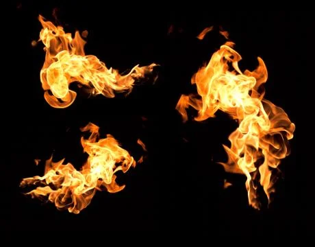 The red flames Stock Photos