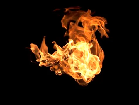 The red flames Foto stock