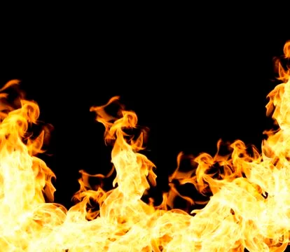 The red flames Foto stock