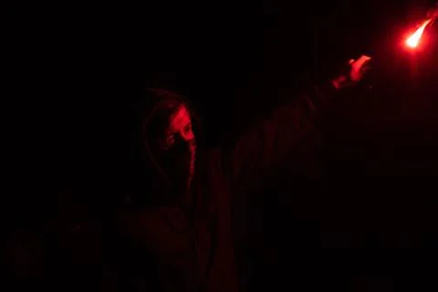 Red flare Stock Photos