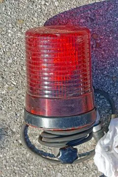 Red flashing light Stock Photos