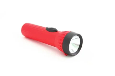 Red flashlight Stock Photos