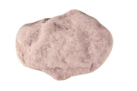 Red flat granite stone isolate on white background Stock-Fotos