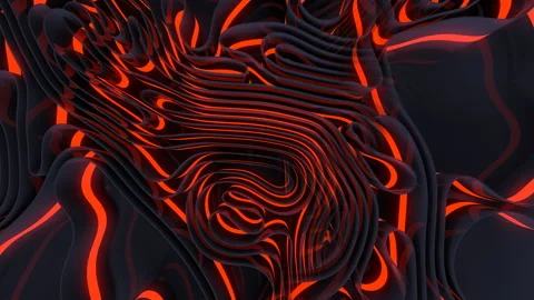 Red flexible waves Stock Footage 140520370