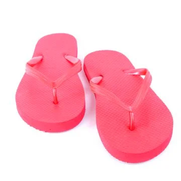 Red flip flops Stock Photos