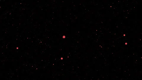 Red Floating Dust Particles Background Stock Footage 340079426