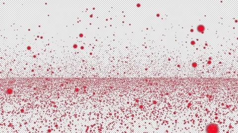Red Floating Glitter Particles Bokeh Rain Background Isolated on Transparen.. Stock Footage 319787497