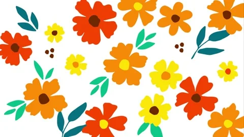 Red floral Stock Footage 237374111