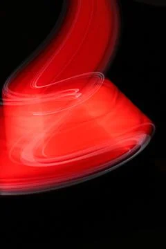 Red flow on a black background Stock Photos