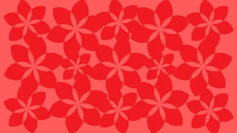 Red flower background animation rotating Stock Footage 249031927